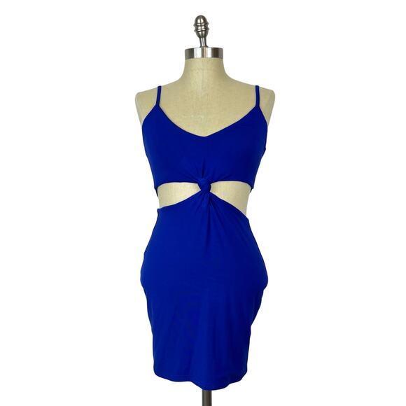 NWT Superdown Lucia Cut Out Mini Dress in Cobalt Blue (Sz M) - Picture 2 of 13